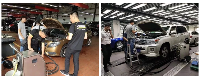 汽車行業(yè)使用干冰清洗機(jī)干冰清洗機(jī)在4S店的運(yùn)用